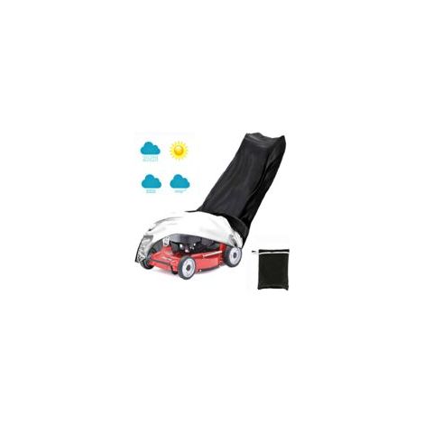 Universelle Rasenmäherabdeckung, 193 × 112 × 64 cm – Stabiles und robustes 210D Oxford-Gewebe – Wasserdicht, staubdicht, UV-beständig und wetterfest – Crezuo