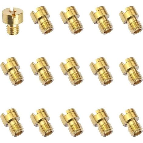 15 Pièces Gicleur Carburateur M4 Carburateur Main Jet Kit Gicleur Principal Carburateur Gicleur Principal Moto 40 44 46 48 50 52 54 56 58 60 65 70 75 80 85 pour PWK Keihin PE CVK (1/4)