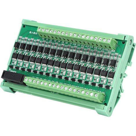 Carte d'amplificateur PLC 16 canaux, carte de relais d'isolation, entrée NPN, sortie NPN, alimentation 12-36 V CC (1/5)