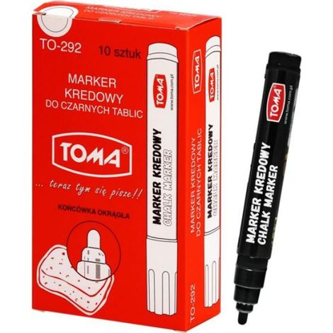 292 - Marqueur craie liquide noir pointe ronde 4,5 mm, lavable à l'eau (pack 10, prix à l'unité)