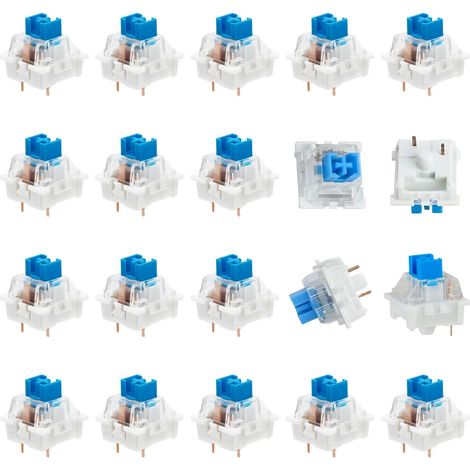 Interrupteurs, Commutateurs Mécaniques pour Claviers, clavier mécanique switch Bleus Transparents, pour Claviers Rétroéclairés,Interrupteur de clavier mécanique (1/5)