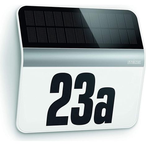 Steinel XSolar LH-N 007140 Eclairage solaire pour numéro de maison LED LED intégrée 0.03 W acier ino (1/5)
