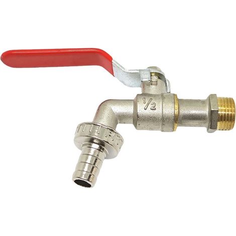 Robinet d'arrosage à sphère orientable 15/21 - 20/27 nickelé (1/3)