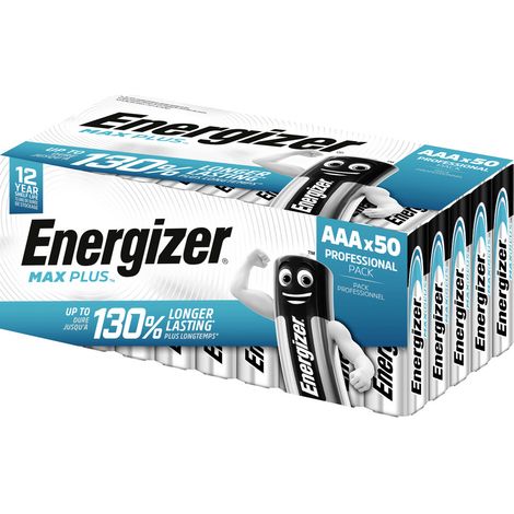 Energizer Max Plus Micro (AAA)-Batterie Alkali-Mangan 1.5 V 50 St. (1/5)