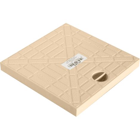 Jardibric – Couvercle de regard pour collecteur eaux pluviales – Polypropylène renforcé – Dimensions 18,5 x 18,5 cm – Compatible avec regard 20 x 20 cm