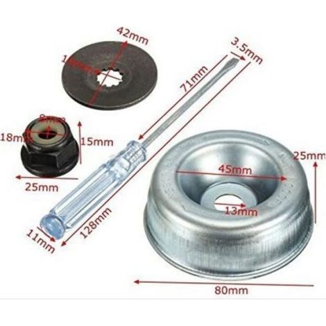 Kit Entretien Tete Debroussailleuse - Acier Au Carbone Résistant Chaleur - Compatible Stihl Echo - 4 Pièces (1/3)
