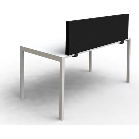 Panneau frontal SPACIO 180 x 40 cm - Pied de fixation - Noir