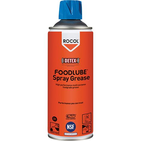 Rocol Foodlube Spray Grease 400Ml - NSF H1 Certified Lubricant