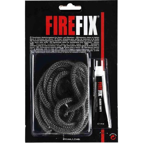 FireFix Keramikkordel Ø 6 mm 200 cm Kaminzubehör Ofendichtung (1/2)