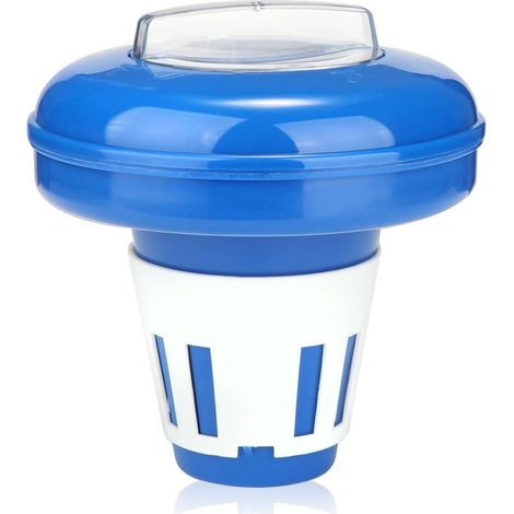 Flotteur doseur pour la Piscine - Distributeur de Produits Chimiques pour pastilles de Chlore ou de Brome - pour la Distribution dosée d'additifs pour Piscine (1/5)