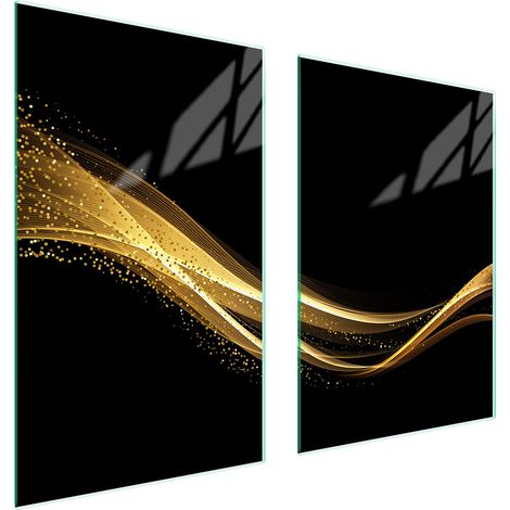 GLASSCHUTZPLATTE FÜR KÜCHE 65x52 SCHWARZ