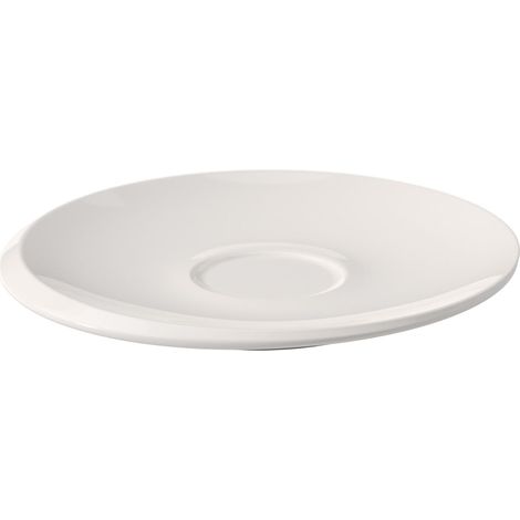 soucoupe, magnifique soucoupe décorative en porcelaine de première qualité, adaptée au lave-vaisselle, blanche, 17 cm (1/5)