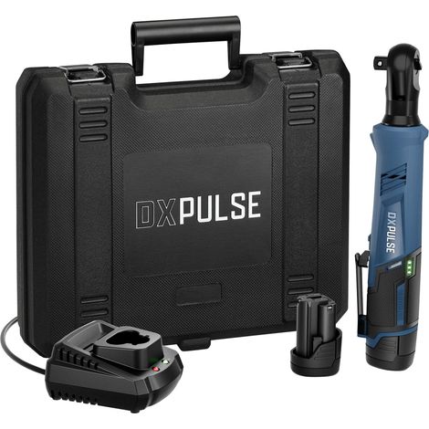 Draper 29542 DXPULSE 12V Brushless Ratchet Wrench Kit, 1/2"" Sq. Dr., 2 x 2.0Ah Batteries, 1 x Charger