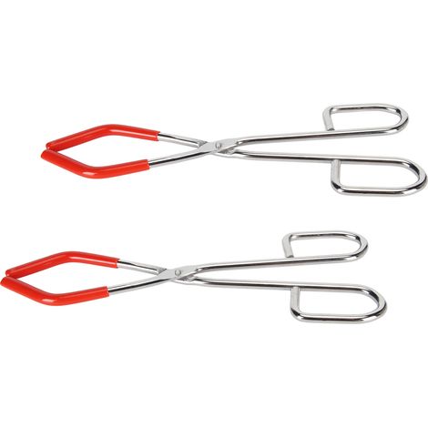 Lot de 2 pinces pour béchers de laboratoire : extrémités recouvertes de caoutchouc, résistantes à la rouille et à haute résistance, adaptées aux béchers de 50 mL à 2 000 mL et aux équipements de labor (1/5)