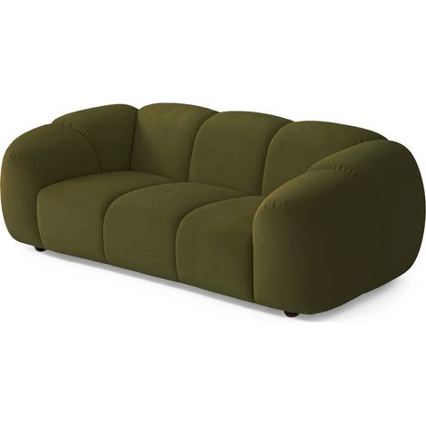Selsey Millma - Canapé - 180 cm - velours Vert (1/5)