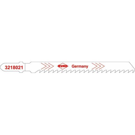 RUKO 5x Stichsägeblatt 8021 HSS weiß geschränkt geschärft - 3218021