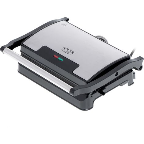 Parrilla eléctrica Adler AD 3052 negro y plata 1200W (1/5)