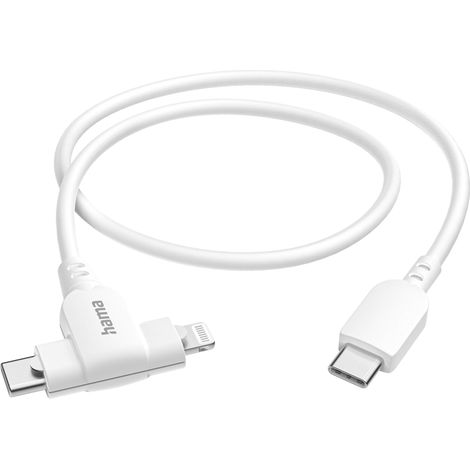 Hama ladekabel usb c auf usb c oder lightning 15 m wei (1/5)