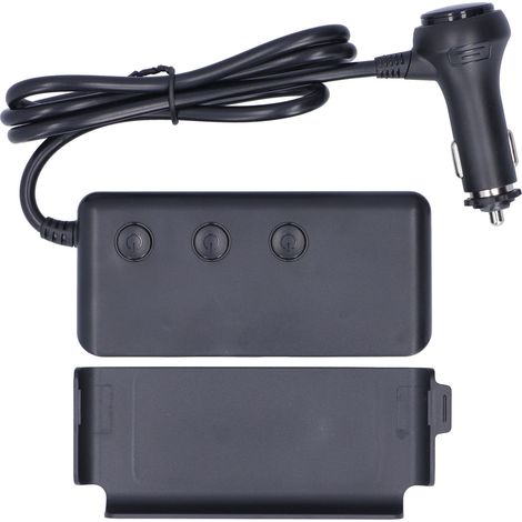 Chargeur Allume-Cigare Adaptateur 12V Multiprise avec Voltmètre LED et Interrupteur pour Téléphone Tablette (1/5)