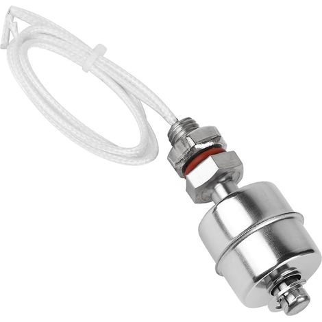 Interrupteur à Flotteur en Acier Inoxydable, contrôleur de Niveau d'eau, capteur de Niveau d'eau Vertical pour Pompe, Piscine, Bassin et Aquarium 5 mm (1/5)