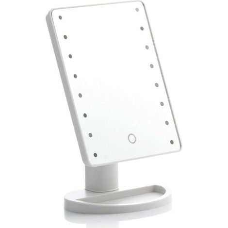 Der LED-berührungsempfindliche Tischspiegel beleuchtet Ihr Gesicht und perfektioniert Ihr Make-up mit LED-Spiegelfunktion und elegantem Touch-Design (1/4)