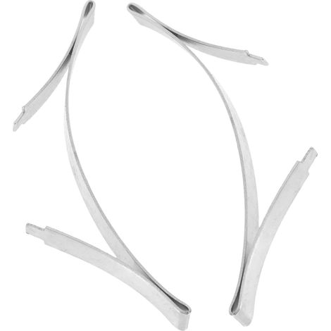 Positionneur Inférieur Tampon de Rail pour Porte Coulissante en Acier Manganèse Argenté, 2 Pièces pour Prévention des Chocs et Positionnement Précis, pour Portes de Placard (1/5)