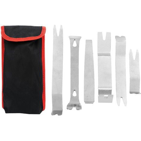 Ensemble de 6 outils de démontage ergonomiques pour autoradio, panneau intérieur et commande centrale (1/4)