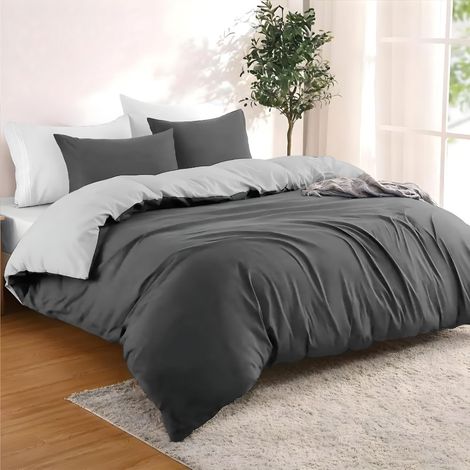 Housse de Couette 200x200 avec 2 Taies Oreiller 65x65 cm (1/5)