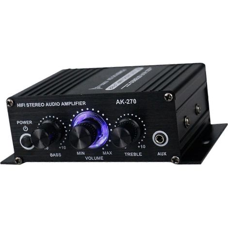 Amplificateur de puissance audio stéréo pour système audio de voyage et home cinéma 20W+20W (1/5)