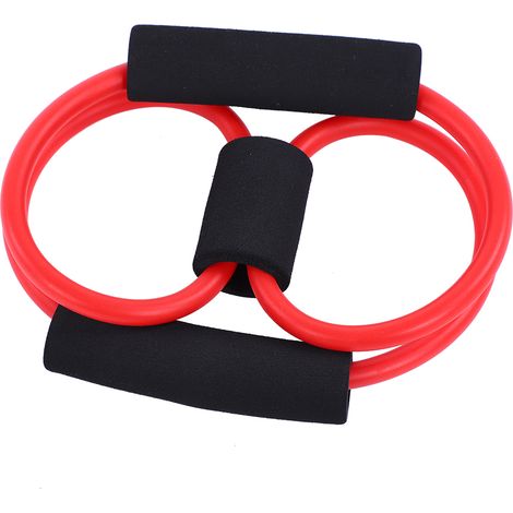 Élastique de Résistance Fitness Tube pour Yoga et Gym - Entraînement Musculaire (Rouge) (1/5)