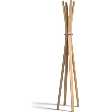 Perchero mod. 455 acabado lacado natural, 182cm(alto) 42cm(ancho) 42cm(largo) (1/2)