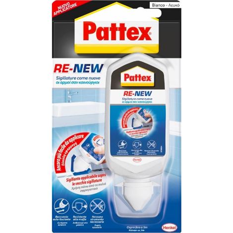 SILICONE PATTEX "RE-NEW" 80ML BIANCO
