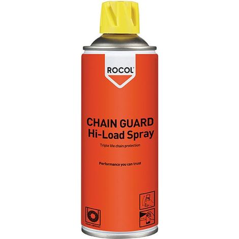 Chain guard hi-load spray 300ml – For heavy loads on chains – Excellent protection – Temperature range -30°C to +180°C – Rocol (1/3)