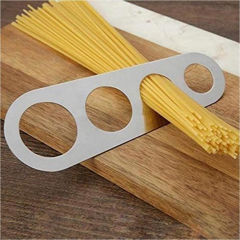SPAGHETTI-NUDEL-PORTIONSMESSGERÄT AUS EDELSTAHL 1- 4 PERSONEN KÜCHENZUBEHÖR (1/3)
