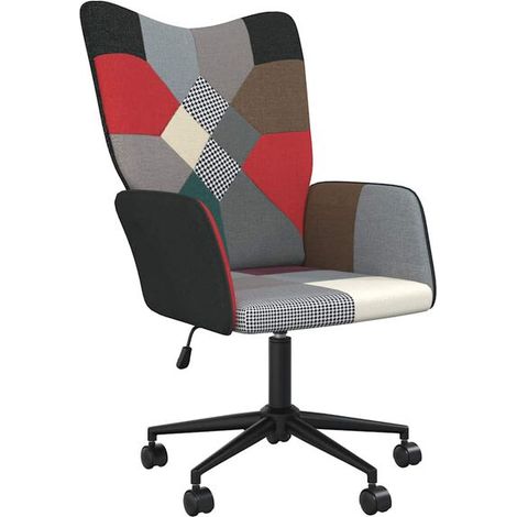 Chaise longue réclinable en tissu patchwork – Canapé lit convertible moderne avec dossier réglable, idéal pour salon, chambre ou espace détente (1/5)
