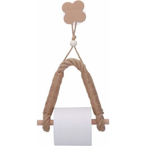 Toilet Paper Holder, Toilet Paper Holder, Toilet Paper Holder, Bathroom Paper Holder Rope Toilet Towel Roll Holder, Strong and Robust (Lucky Clover)-Fei Yu (1/4)
