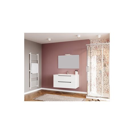MOBILE BAGNO IBIZA 100 SOSPESO 2 CASSETTI BIANCO