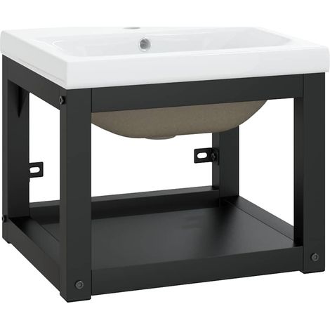 Maison Exclusive - Badezimmer-Waschtischgestell mit Waschbecken S (1/5)