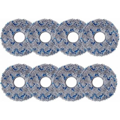 8 paños de limpieza de repuesto para ECOVACS DEEBOT X1 Omni / X1 e Omni, paños de microfibra para robot aspirador ECOVACS DEEBOT X1 Turbo (1/5)