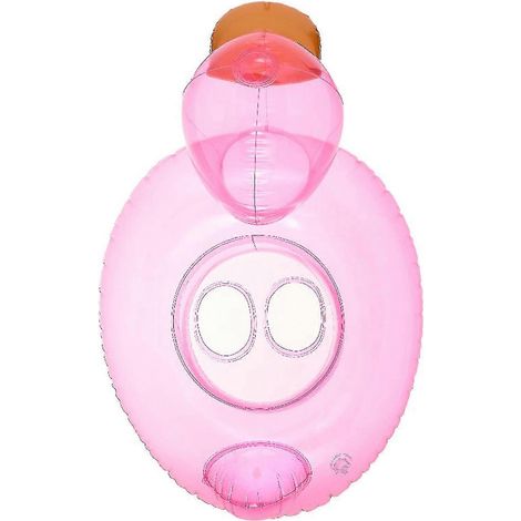 Bouée gonflable transparente en forme de canard pour enfants, pour piscines un accessoire flottant conçu pour les jeux aquatiques récréatifs.-AquaForge (1/5)
