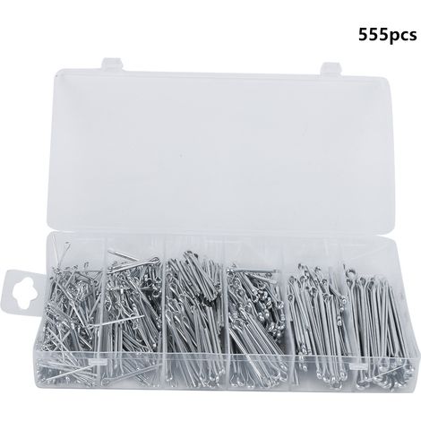 Assortiment de 555 goupilles de serrage pour outils, coffret de rangement industriel (1/5)