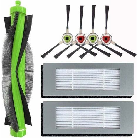 Juego de accesorios de limpieza de repuesto para la aspiradora iRobot Roomba Combo 113 R113840, repuestos para robot aspirador, 1 cepillo giratorio + 2 filtros + 4 cepillos (1/4)