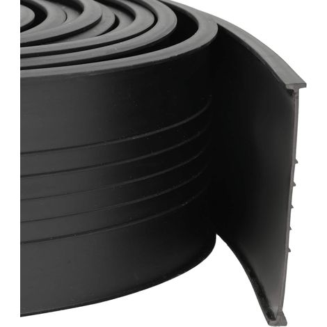 Sello de Puerta de Garaje Negro 70 x 6 mm 4,5 m PVC vidaXL (1/5)