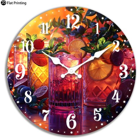 Horloge murale à chiffres romains (10 pouces), mouvement à quartz silencieux, convient à la décoration du salon/de la chambre. (1/5)
