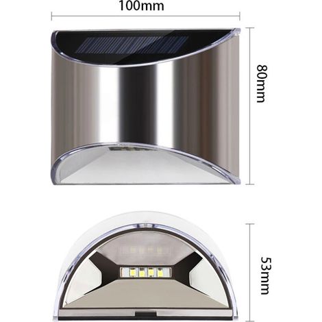 Alimentato a energia solare, per esterni, confezione da 2, LED, luce, illuminazione, wireless (1/3)