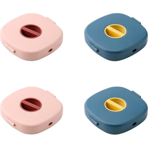 4 Pièces Enrouleur de Câble Portable - Organisateur Rotatif pour Câble USB, Casque et Données (1/5)