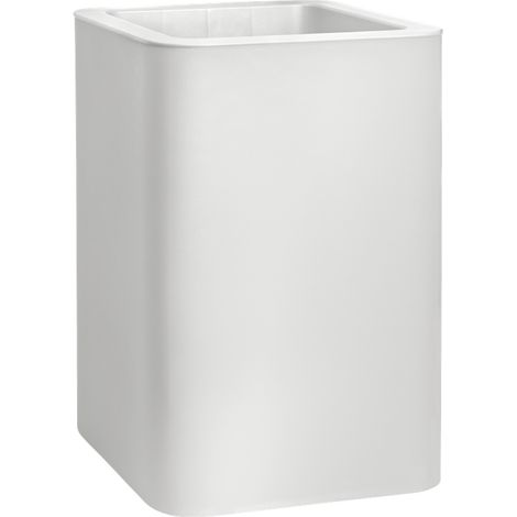Florus Jive Carree Haut 40 - Blanc - Ø 39 x H 60 cm - intérieurextérieur - 100% recyclé