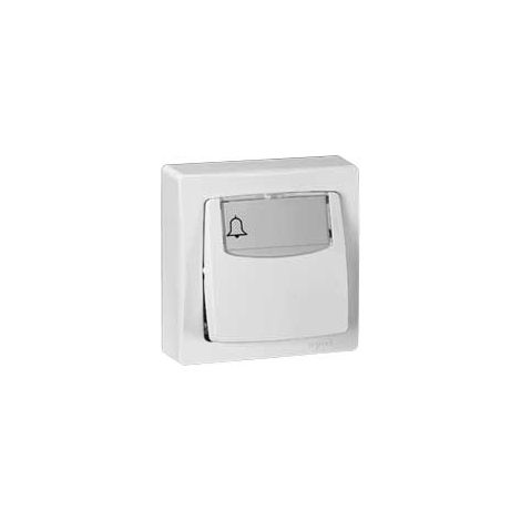 Legrand – Poussoir composable pour appareillage saillie 6A – Montage en saillie – Thermoplastique blanc RAL 9003 – 86009