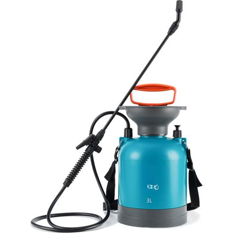 Pulvérisateur de jardin portable à pompe sous pression 0,79 gallon / 3 L avec soupape de décharge de pression, lance de pulvérisation rotative et bandoulière réglable pour le désherbage de la pelouse (1/5)