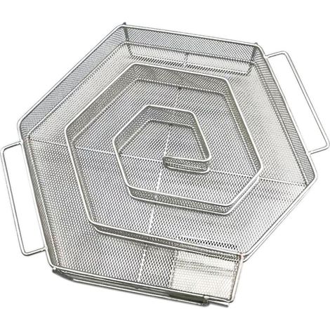 Generatore di fumo freddo con maniglia, acciaio inossidabile, per barbecue, affumicatori, riutilizzabile, 21 x 18 x 4 cm (1/5)